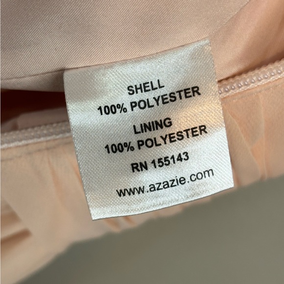 AZAZIE Peach Pink Halter Dress Long Maxi Chiffon Bridesmaid A Line Wedding 4 - Picture 16 of 16